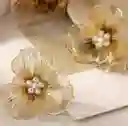 Aretes Flor Dorada