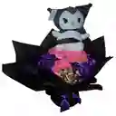 Ramo De Rosas Eternas Y Peluche Kuromi. - ¡feliz Cumpleaños!