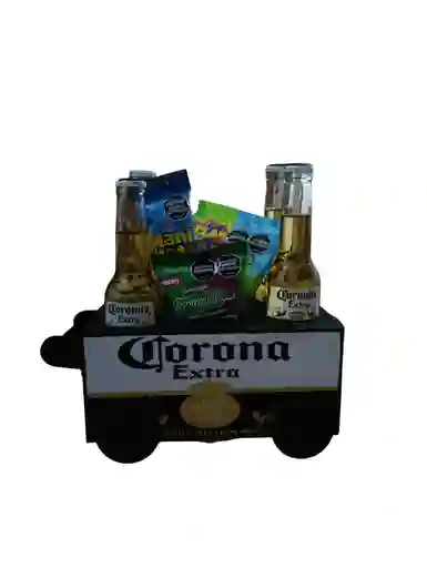 Cajita Corona Con Cervezas Y Dulces Feliz Dia Del Padre O Cualquier Ocasion