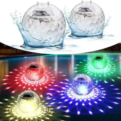 Luces De Piscina Que Flotan Solares 7 Luces Led
