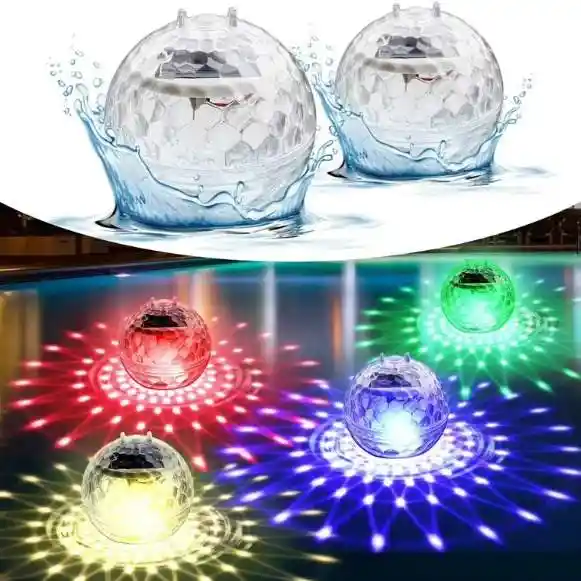 Luces De Piscina Que Flotan Solares 7 Luces Led