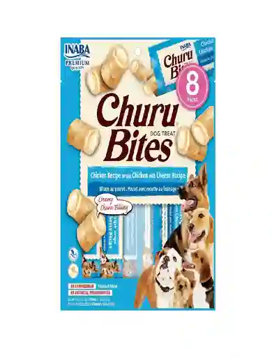 Inaba Dog Snack Churu Bites Pollo Wraps 8 Piezas - Pollo Con Queso 96 Gr