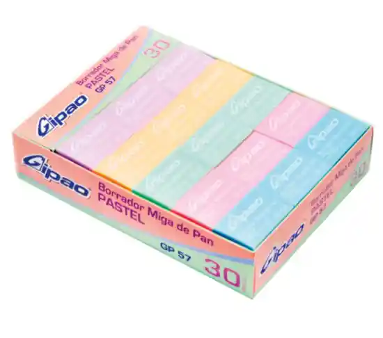 Borrador Gipao Miga De Pan 4b Negro-beis-colores-pastel (gp-203)(200a)(gp-45)(gp-57) X30 Unidades
