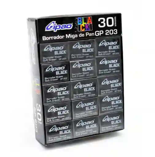 Borrador Gipao Miga De Pan 4b Negro-beis-colores-pastel (gp-203)(200a)(gp-45)(gp-57) X30 Unidades