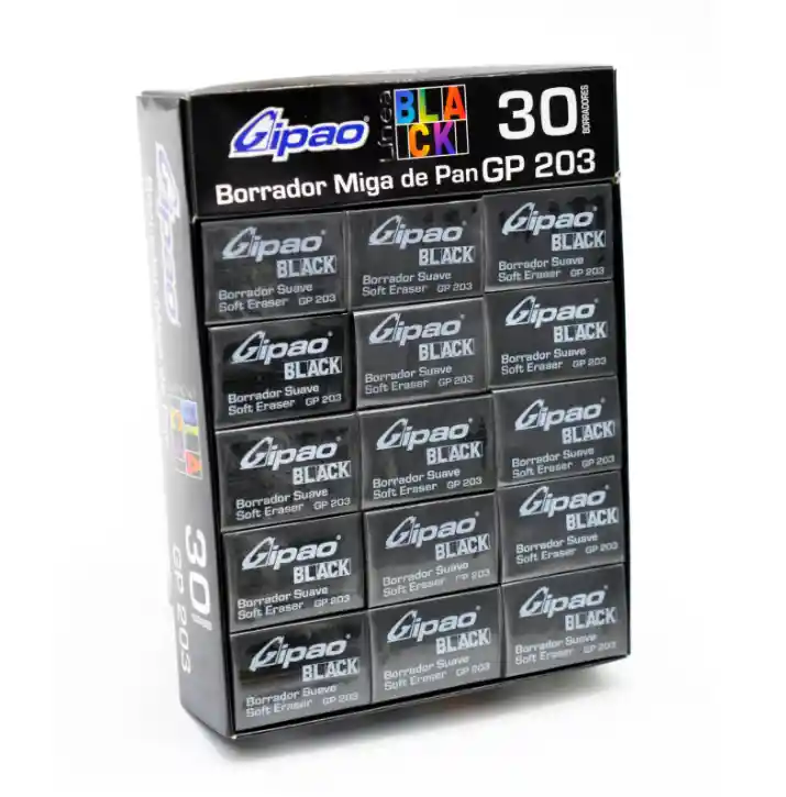 Borrador Gipao Miga De Pan 4b Negro-beis-colores-pastel (gp-203)(200a)(gp-45)(gp-57) X30 Unidades