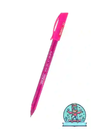 Esfero Offiesco Tapa Unidad Fucsia Semi Gel