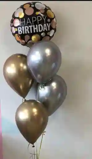 Bouquet De Globos Cumpleaños Helio Certificado