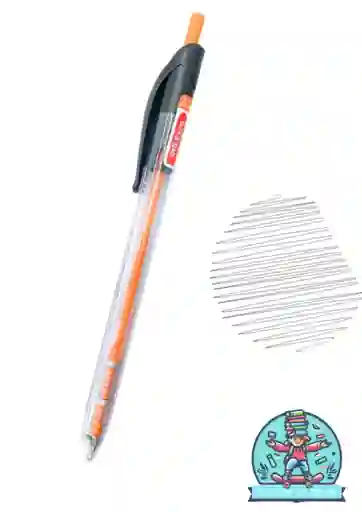 Esfero Offiesco Retractil Ref 052 Unidad Negro