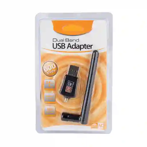 Usb Adaptador Wifi Doble Banda 2.4 Gz/ 5gz