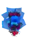 🌹💙 Bouquet De 3 Rosas + Peluche Stitch 💙🌹