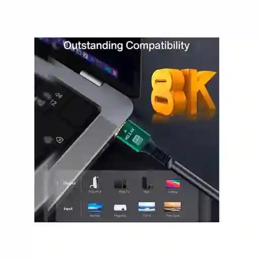 Cable Alta Definición Hdmi Hd21v Premium 8k 3mt