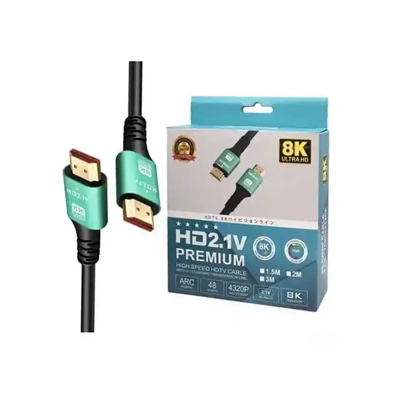 Cable Alta Definición Hdmi Hd21v Premium 8k 3mt