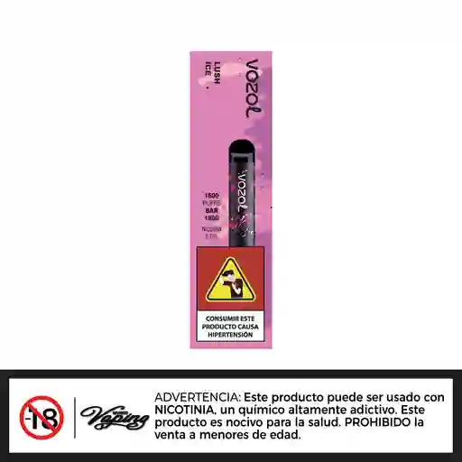 Vozol Bar 1600 - Lush Ice 50mg - Vape Desechable