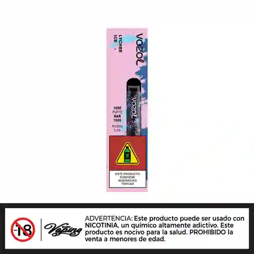 Vozol Bar 1600 - Lychee Ice 50mg - Vape Desechable