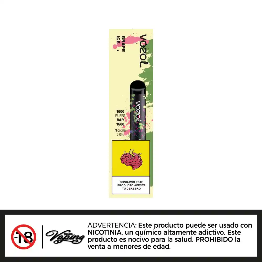 Vozol Bar 1600 - Grape Ice 50mg