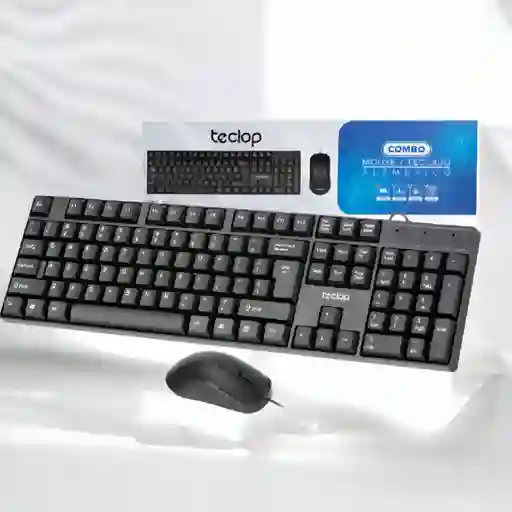 Combo Teclado Y Mouse Color Negro