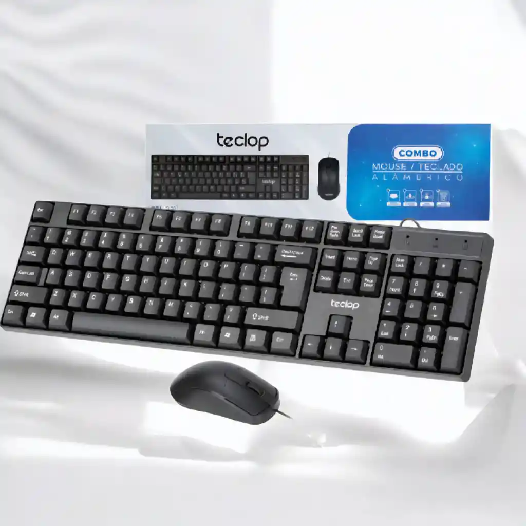 Combo Teclado Y Mouse Color Negro