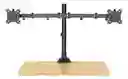 Soporte Doble De Monitor / Montaje Facil En Escritorio / De 13" A 27" Vesa
