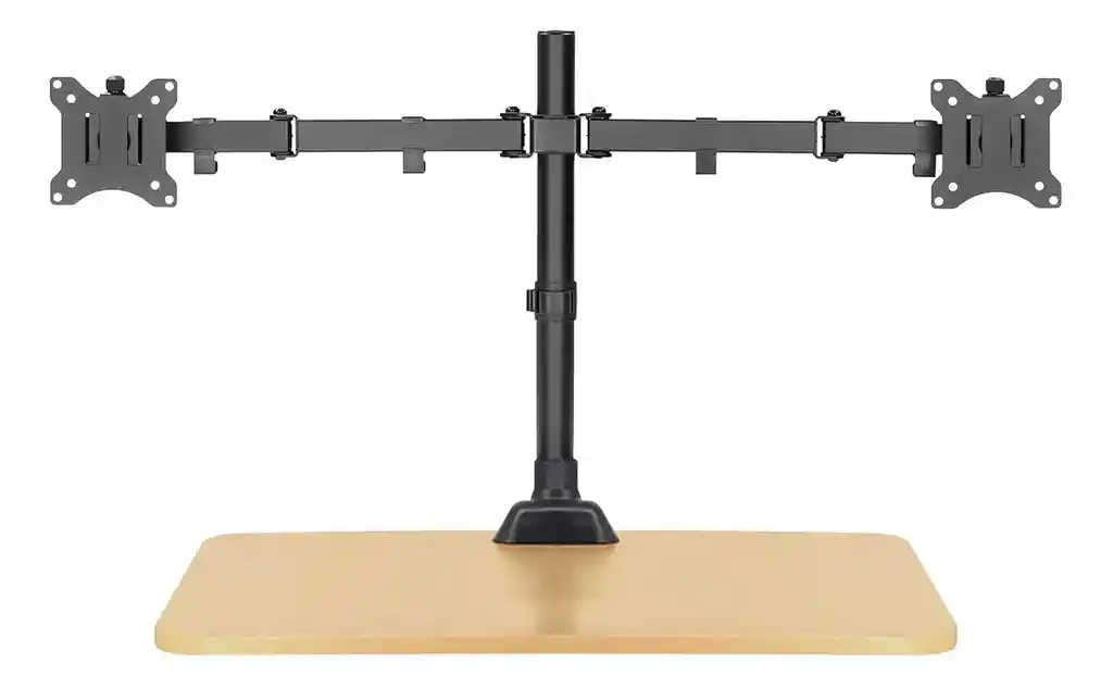 Soporte Doble De Monitor / Montaje Facil En Escritorio / De 13" A 27" Vesa