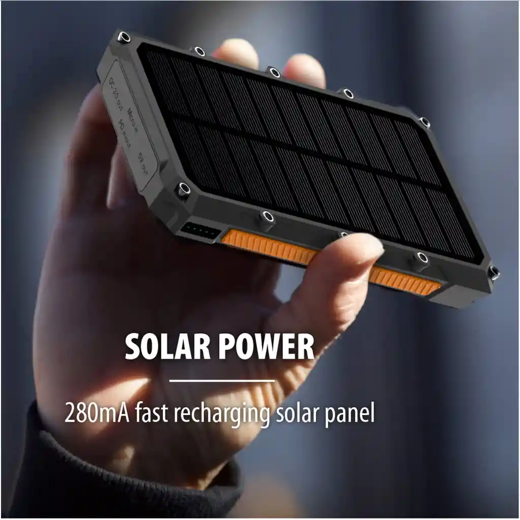 Toughtested Powerbank Solar Roc10 10000 Mah