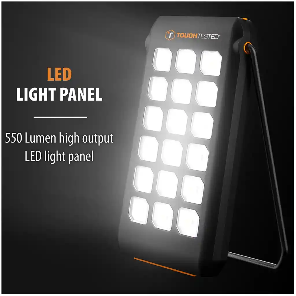 Toughtested Powerbank Solar Led10 10000 Mah