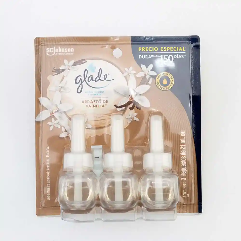 Ambientador Glade Electrico 3 Und Surtido