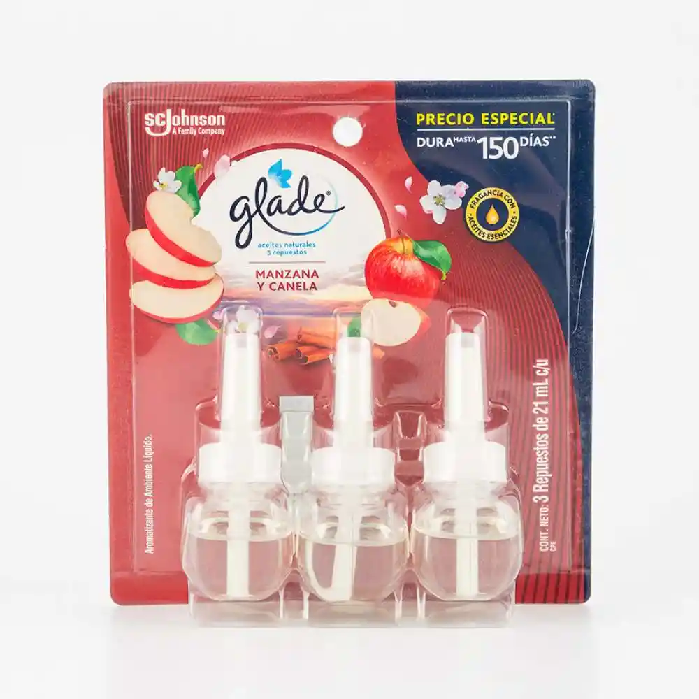 Ambientador Glade Electrico 3 Und Surtido