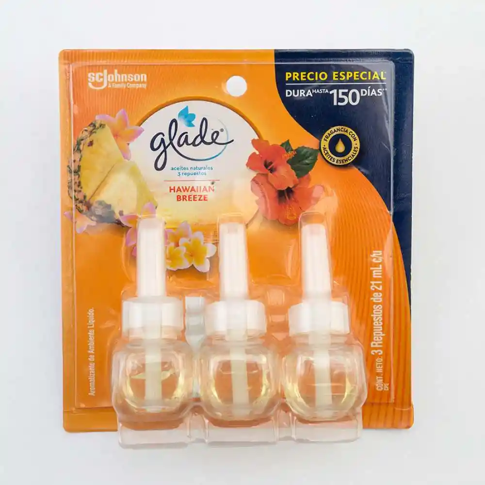 Ambientador Glade Electrico 3 Und Surtido