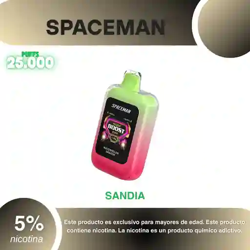 Vape Spaceman 25.000 Pufs, Watermelon Dragon 5%