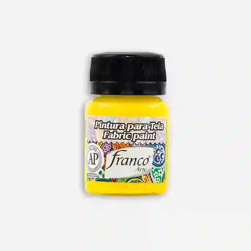 Pintura Para Tela Amarillo Sol 30 Cm3 Franco Arte