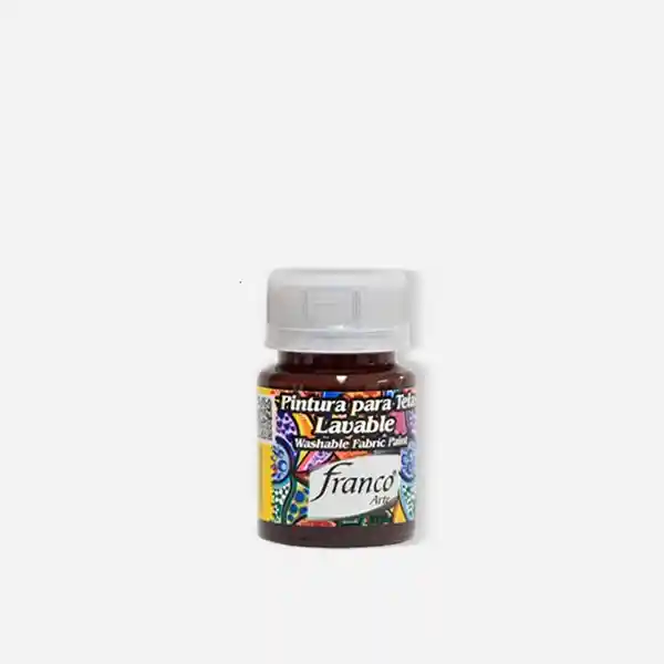 Pintura Para Tela Marron Oscuro 30 Cm3 Franco Arte