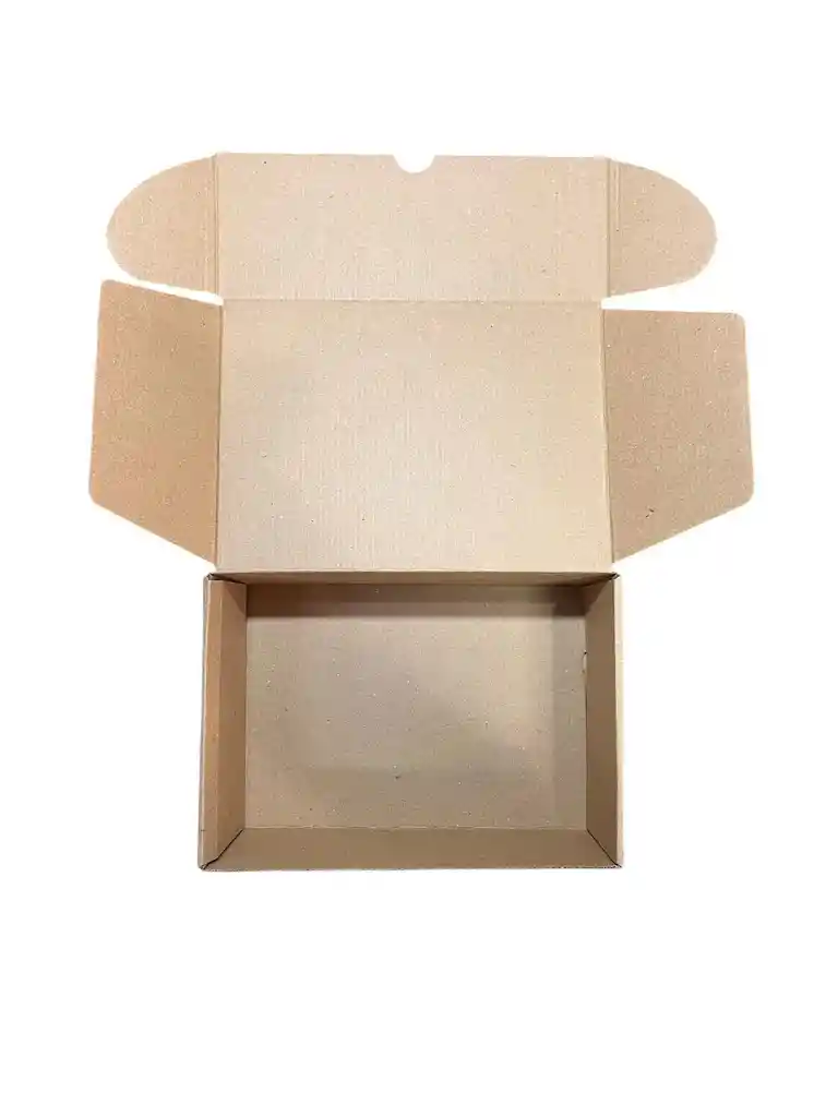 Caja De Regalo Lisa Completa Kraft Micro - Corrugado 16x20x7cm