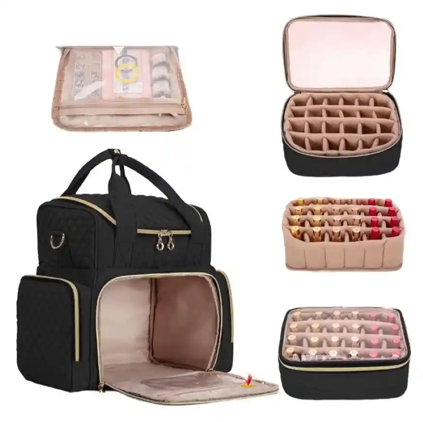 Maletin Organizador Multifuncion Para Esmaltes Y Maquillaje