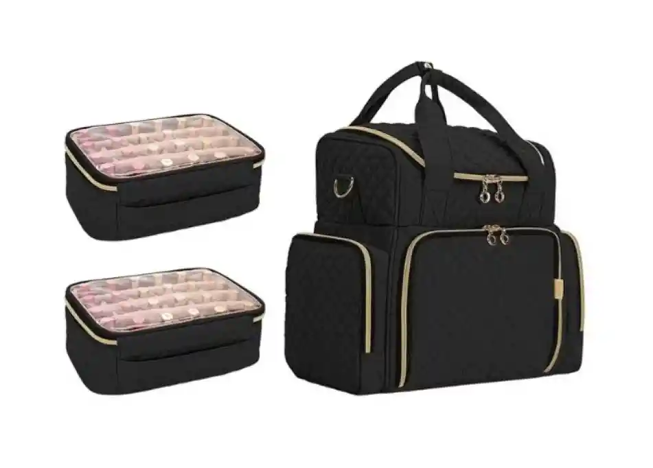 Maletin Organizador Multifuncion Para Esmaltes Y Maquillaje