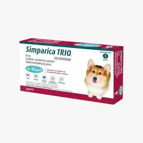 Simparica Trio Perros De 10 Hasta 20kg