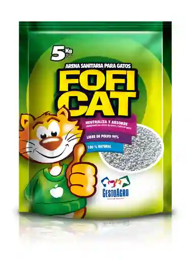 Fofi Cat Arena Sanitaria Verde Aroma Manzana X 5 Kl