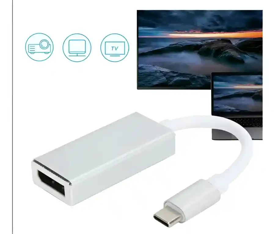 Convertidor Tipo C To Display Port De Audio Y Video(rosa)