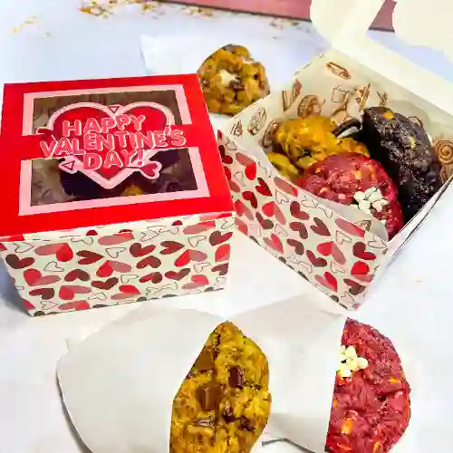 Combo X4 Galletas Nyc Caja San Valentín