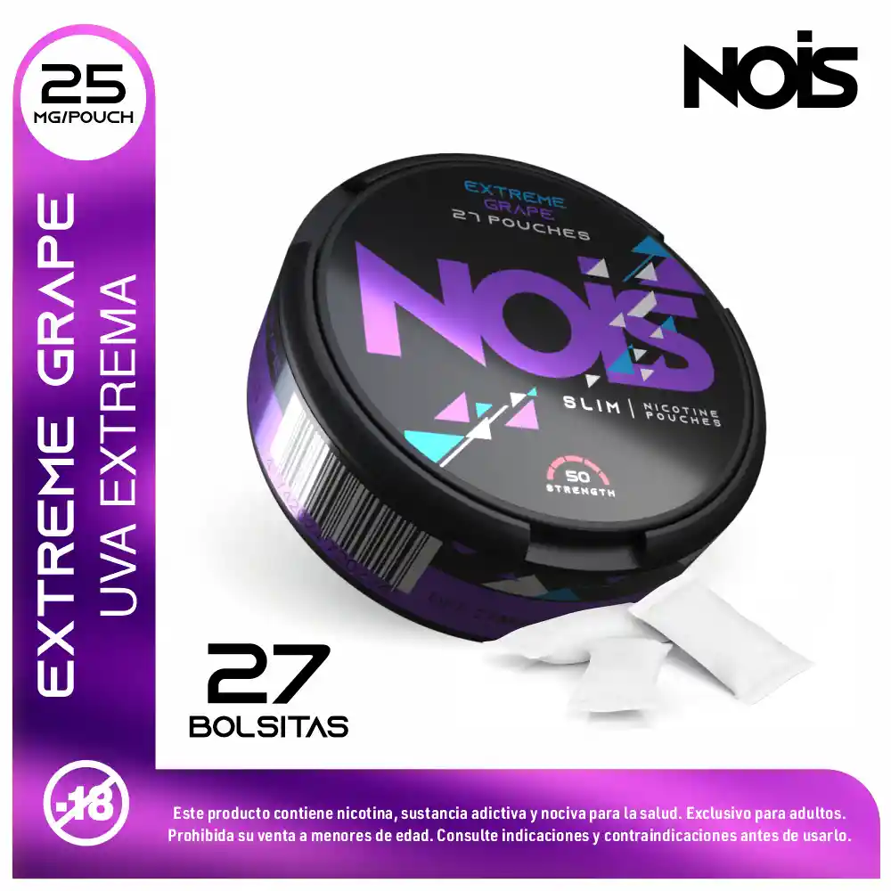 Pouche Nois Extreme Grape 27 Und 25 Mg