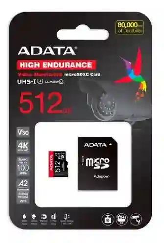 Tarjeta De Memoria Adata Ausdx512gui3v30sha2-ra1 High Endura