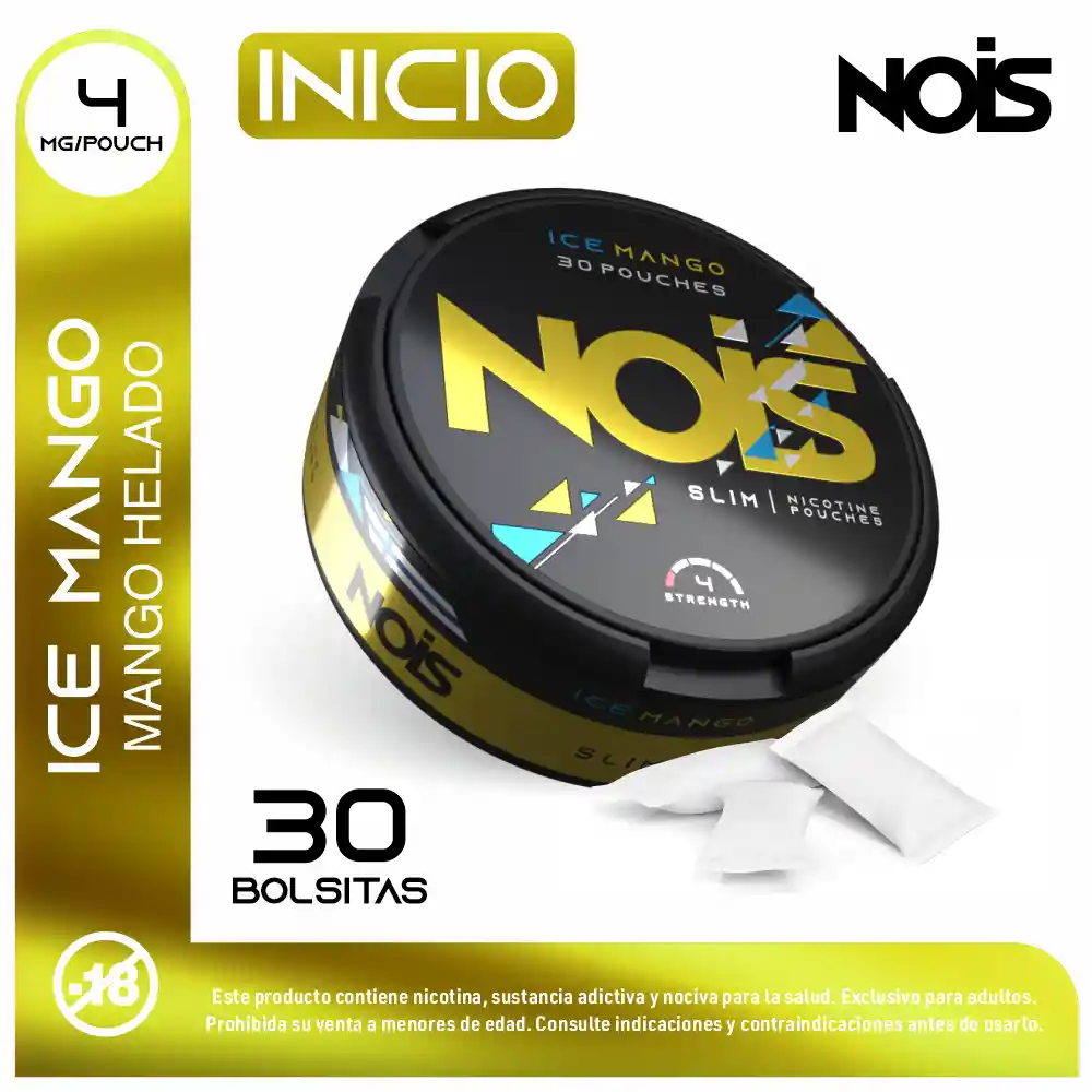 Pouche Nois Ice Mango 30 Und 4 Mg