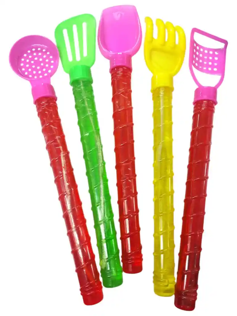 Burbujeros Niña Cubiertos Lanza Burbujas Sorpresas X24