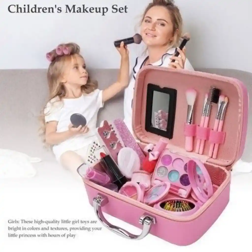 Kit De Maquillaje Para Niñas Lavable Sirena