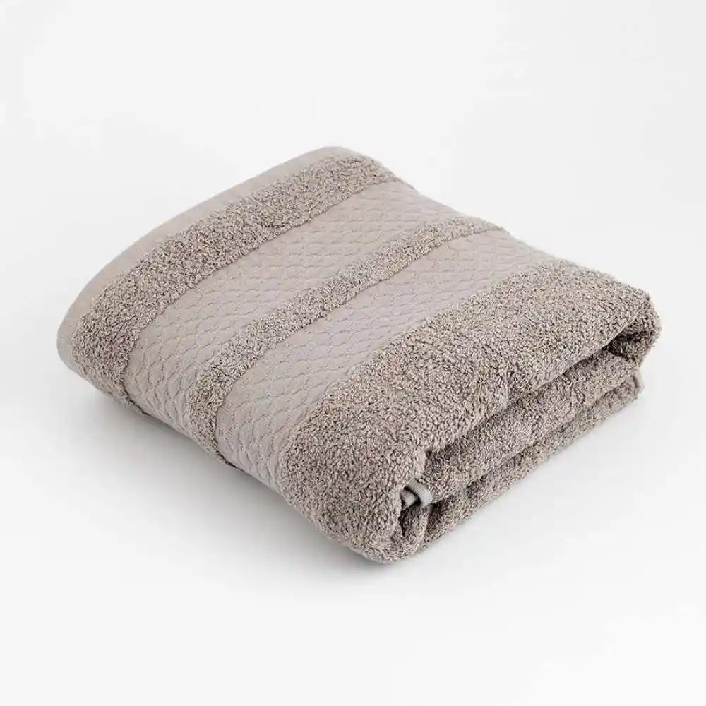 Toalla Cannon Cuerpo Ines 70x140cm Gris 500 Gr Algodon