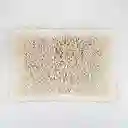 Tapete Baño Expressions Border Elite 45x65cm Blanco Algodon