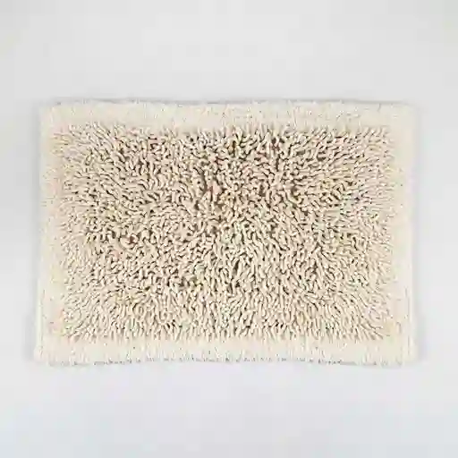Tapete Baño Expressions Border Elite 45x65cm Blanco Algodon