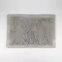 Tapete Bano Expressions Border Elite 45x65cm Gris Algodon