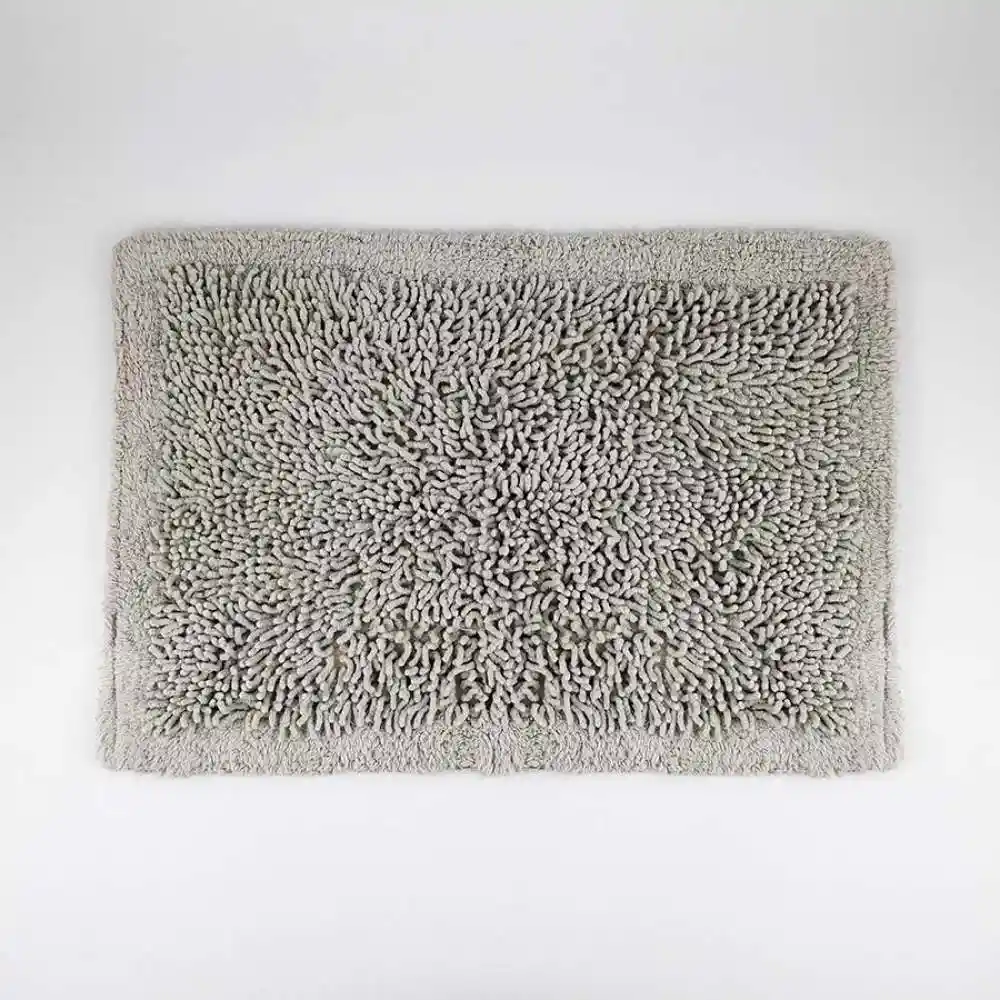 Tapete Bano Expressions Border Elite 45x65cm Gris Algodon