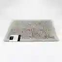 Tapete Bano Expressions Border Elite 45x65cm Gris Algodon