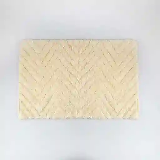 Tapete Bano Expressions Heritage 45x65cm Marfil Algodon